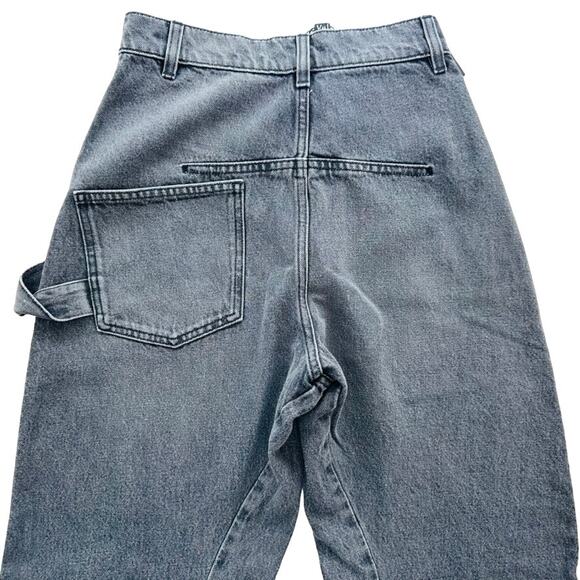 JW ANDERSON Twisted Workwear Jeans Grey Size 25 NEW Barrel Wide High Rise - Picture 10 of 10